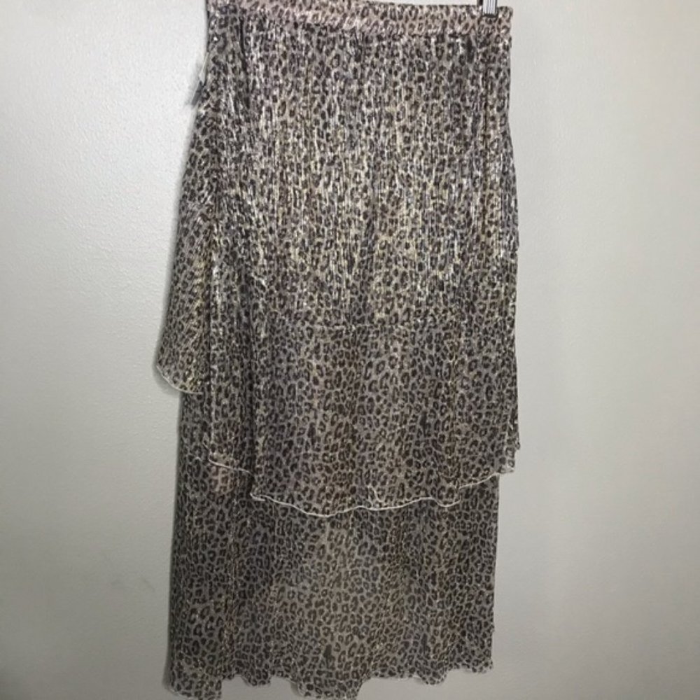 Reba Holiday Gala Animal Print Skirt - Picture 5 of 5